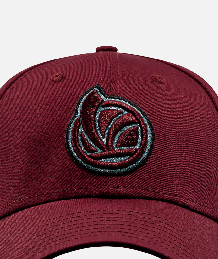 Vespa baseball cap DEC Glitter New Era 9Forty red