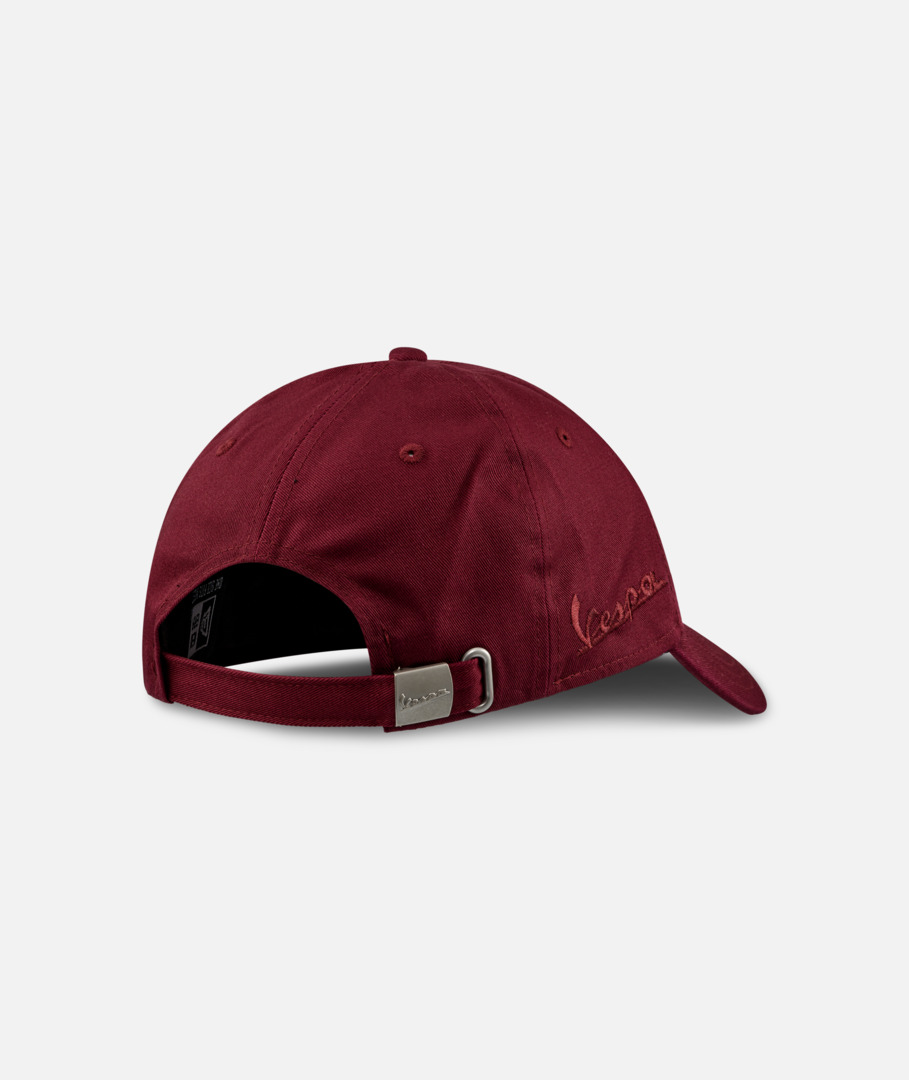Vespa baseball cap DEC Glitter New Era 9Forty red