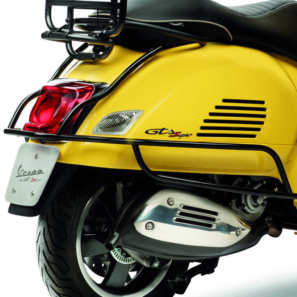 Crash bar rear black for Vespa GTS
